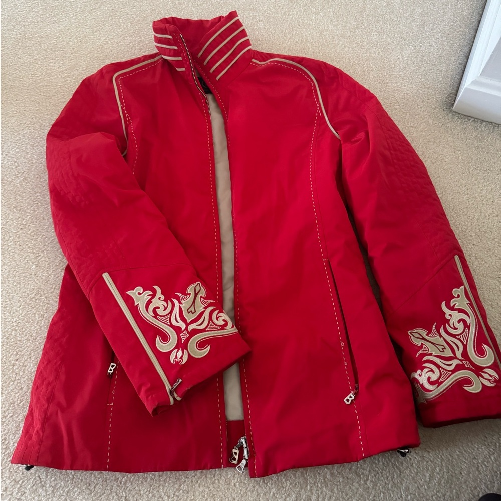 Bogner Red Embroidered Women's Jacket